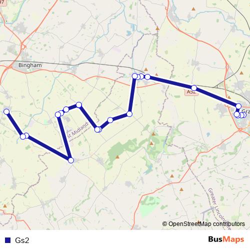 Gs2 bus Line Map