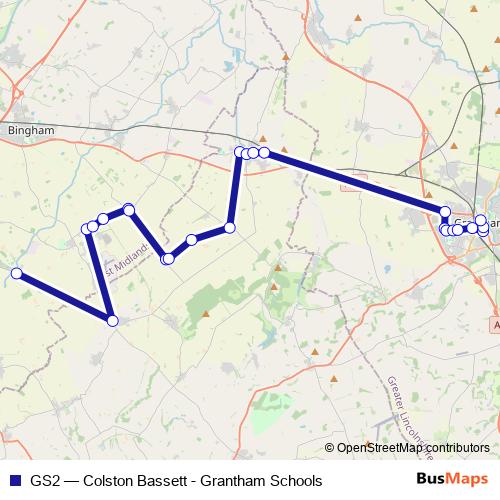 GS2 bus Line Map