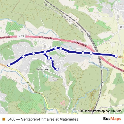 5400 bus Line Map