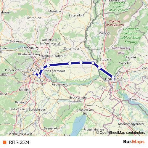 RRR 2524 rail Line Map