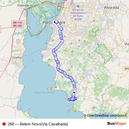 268 bus Line Map