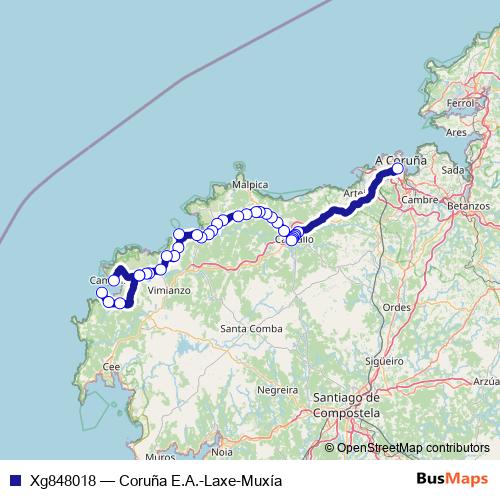 Xg848018 bus Line Map