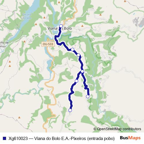 Xg610023 bus Line Map