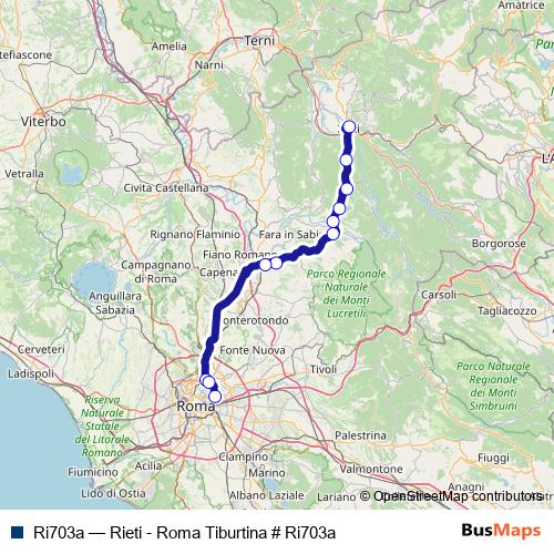 Ri703a bus Line Map