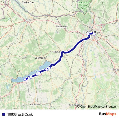 18603 Esti Csók rail Line Map