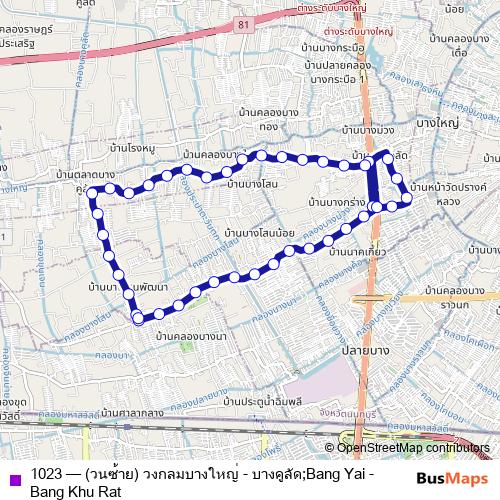 1023 bus Line Map