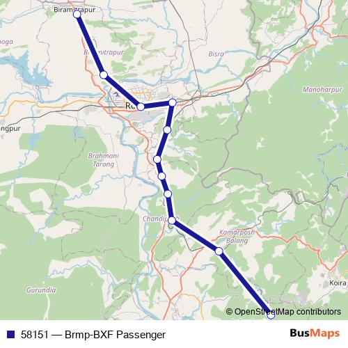 58151 rail Line Map