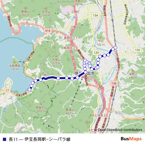 長11 bus Line Map