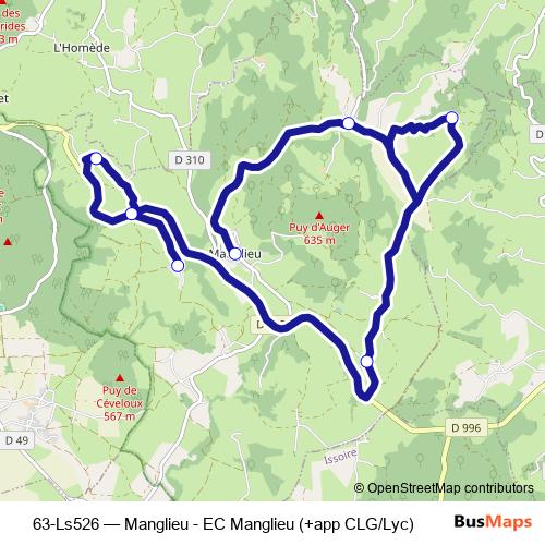 63-Ls526 bus Line Map