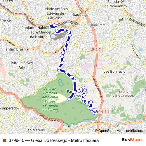 3796-10 bus Line Map
