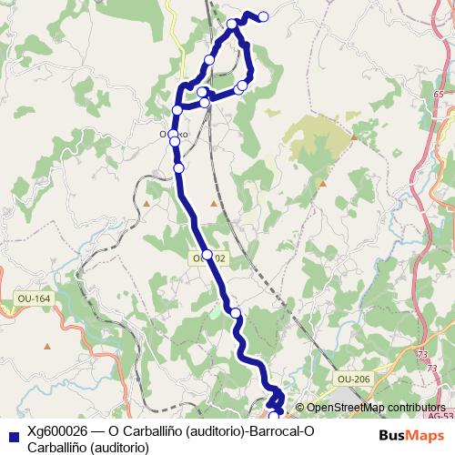 Xg600026 bus Line Map