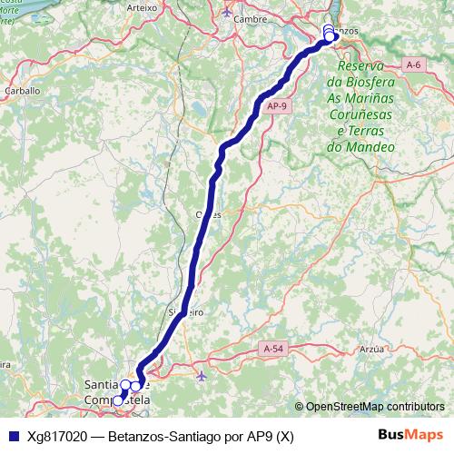 Xg817020 bus Line Map