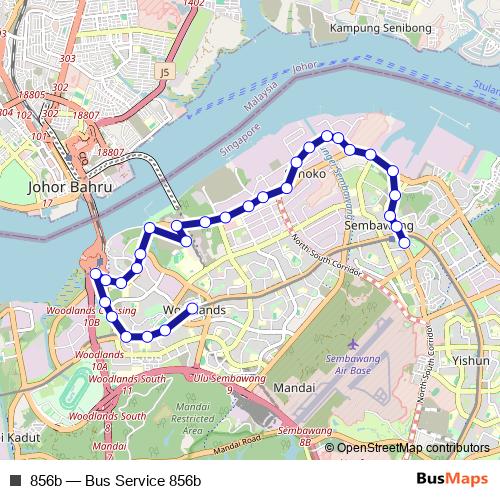856b bus Line Map