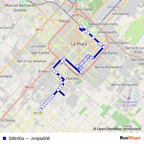 506r80a bus Line Map