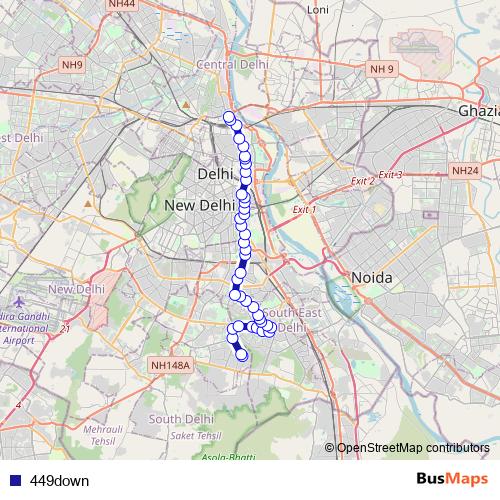 449down bus Line Map