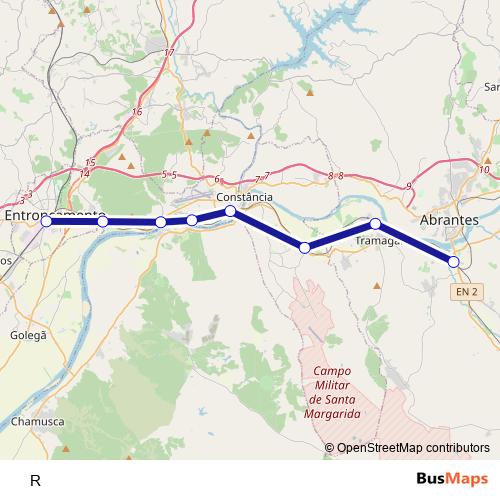 R rail Line Map