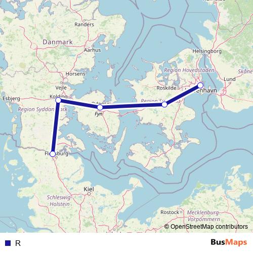 R rail Line Map