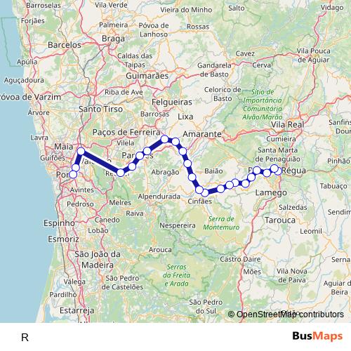 R rail Line Map