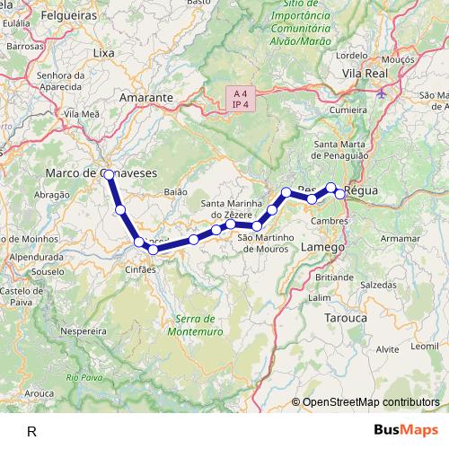 R rail Line Map