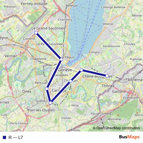 R rail Line Map