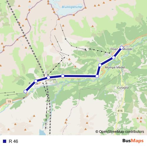 R 46 rail Line Map