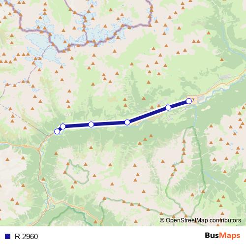 R 2960 rail Line Map
