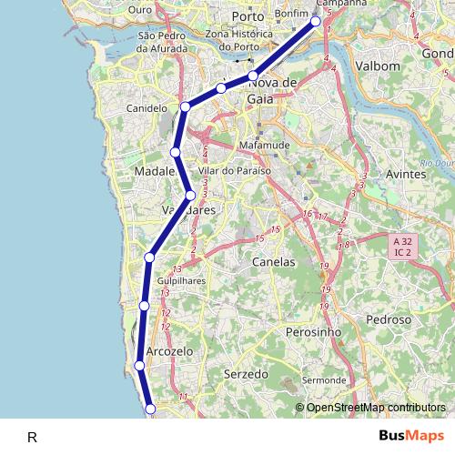 R rail Line Map