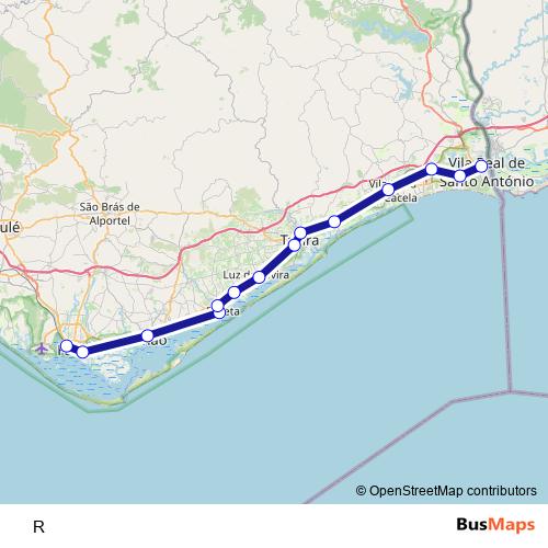 R rail Line Map