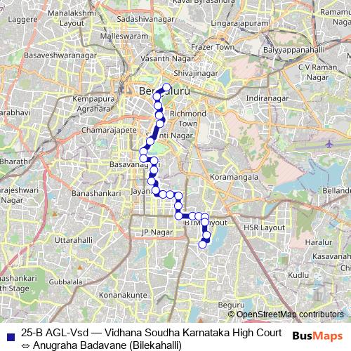 25-B AGL-Vsd bus Line Map
