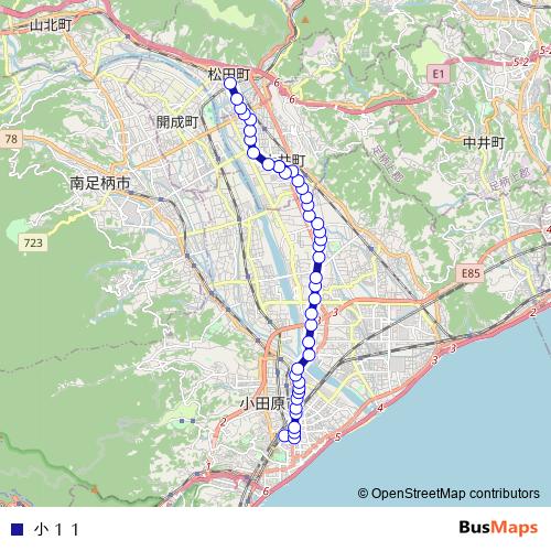 쇼11 bus Line Map