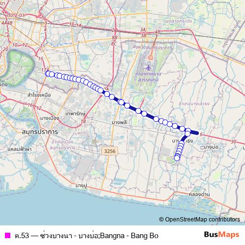 ต.53 bus Line Map