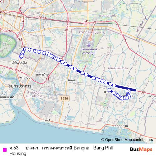ต.53 bus Line Map