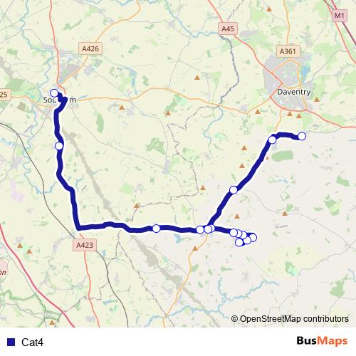 Cat4 bus Line Map