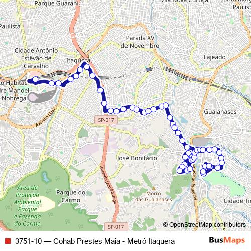 3751-10 bus Line Map