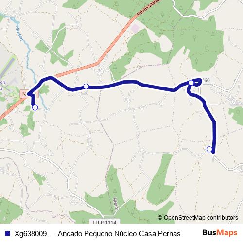 Xg638009 bus Line Map