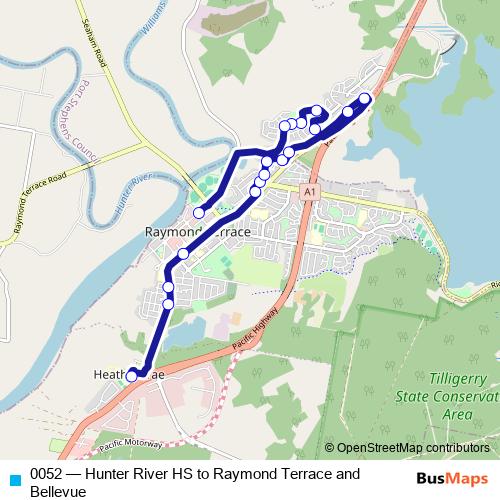 0052 bus Line Map
