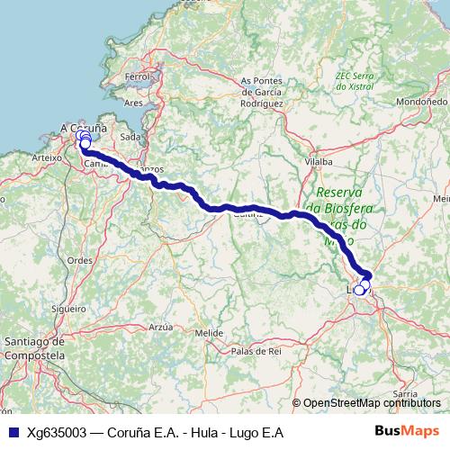 Xg635003 bus Line Map