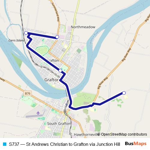 S737 bus Line Map