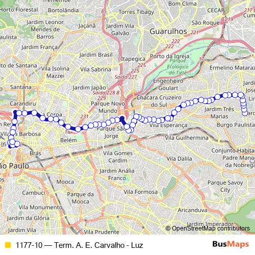 1177-10 bus Line Map