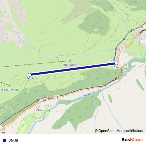 2908 cable-car Line Map