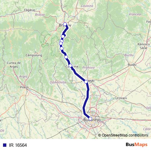 IR 16564 rail Line Map