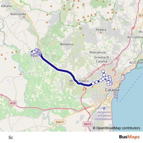 5c bus Line Map