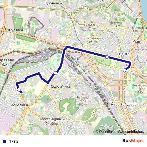 17тр bus Line Map