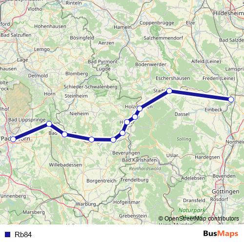 Rb84 rail Line Map