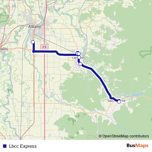 Lbcc Express bus Line Map