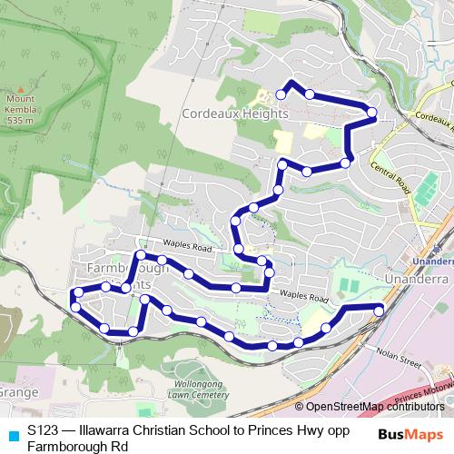 S123 bus Line Map