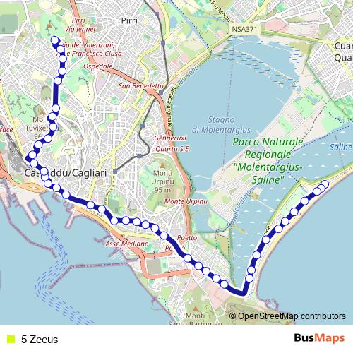 5 Zeeus bus Line Map