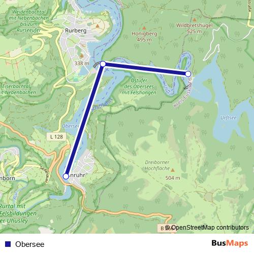 Obersee ferry Line Map