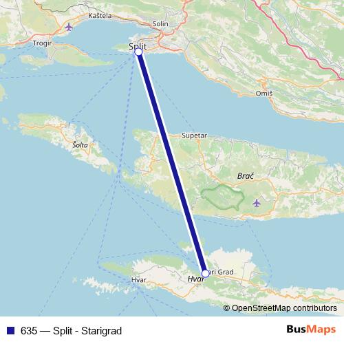 635 ferry Line Map