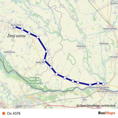 Os 4378 rail Line Map